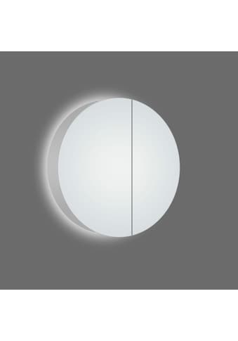 Talos Badezimmerspiegelschrank, Ø: 60 cm, LED-Beleuchtung, aus Aluminium und Echtglas,... kaufen