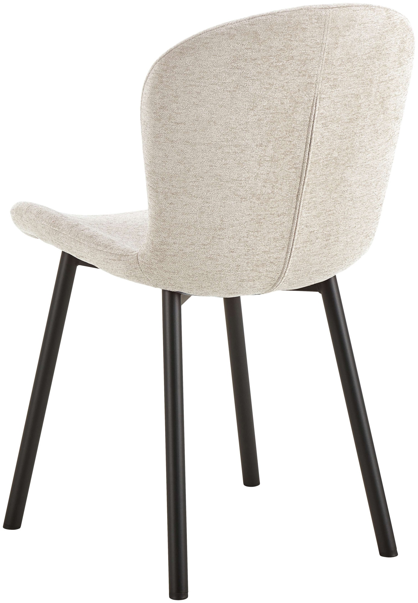 ACTONA GROUP Esszimmer-Set »Esspruppe, Speisetisch mit Wohnzimmerstühlen«, (Komplett-Set, 5 St., 1x Tisch + 4x Stuhle), Rechteckig Esstisch + 4x Stühle, Wildeiche Melamin, beige, 120x80x75cm