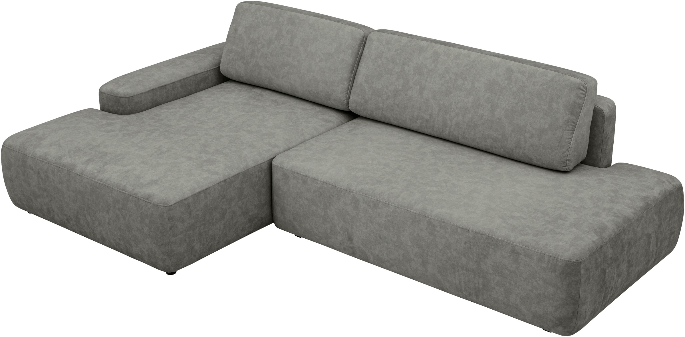 INOSIGN Ecksofa »TORGE, Schlafsofa Cord, Samtvelours u. Strukur fein, Couch in L-Form«, Schlaffunktion und Bettkasten, Liegefläche: 210x125 cm, neues Design