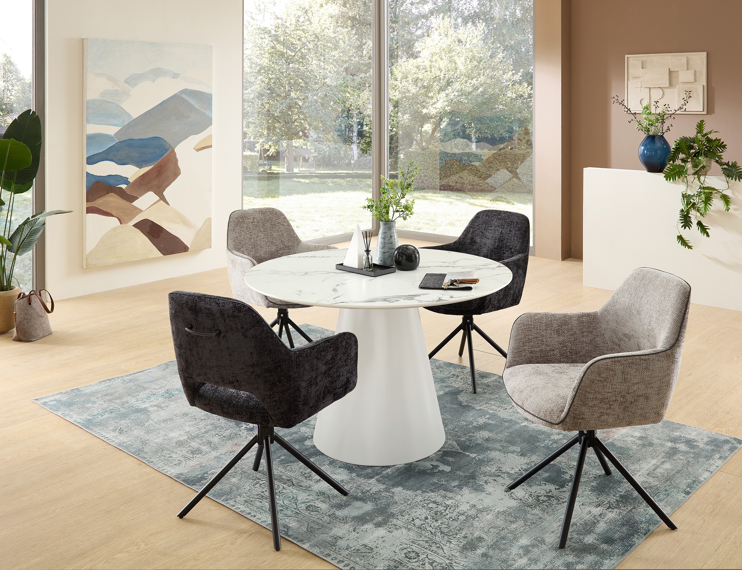 Stolkom Armlehnstuhl »Adrina B/H/T 63x89x62 cm« (Packung) 1 Stk.180 grad drehbar mit Auto-Return