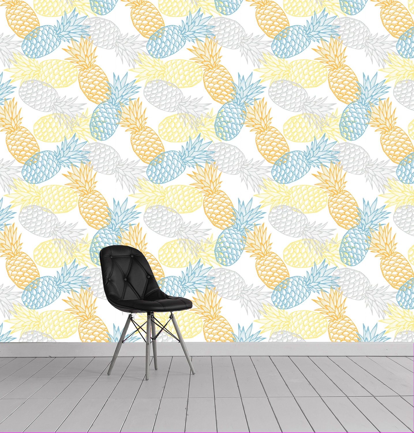 queence Vinyltapete »Aliyah«, bedruckt-tropisch, 90x250cm, selbstklebend, kinderleichte Anbringung, Sticker