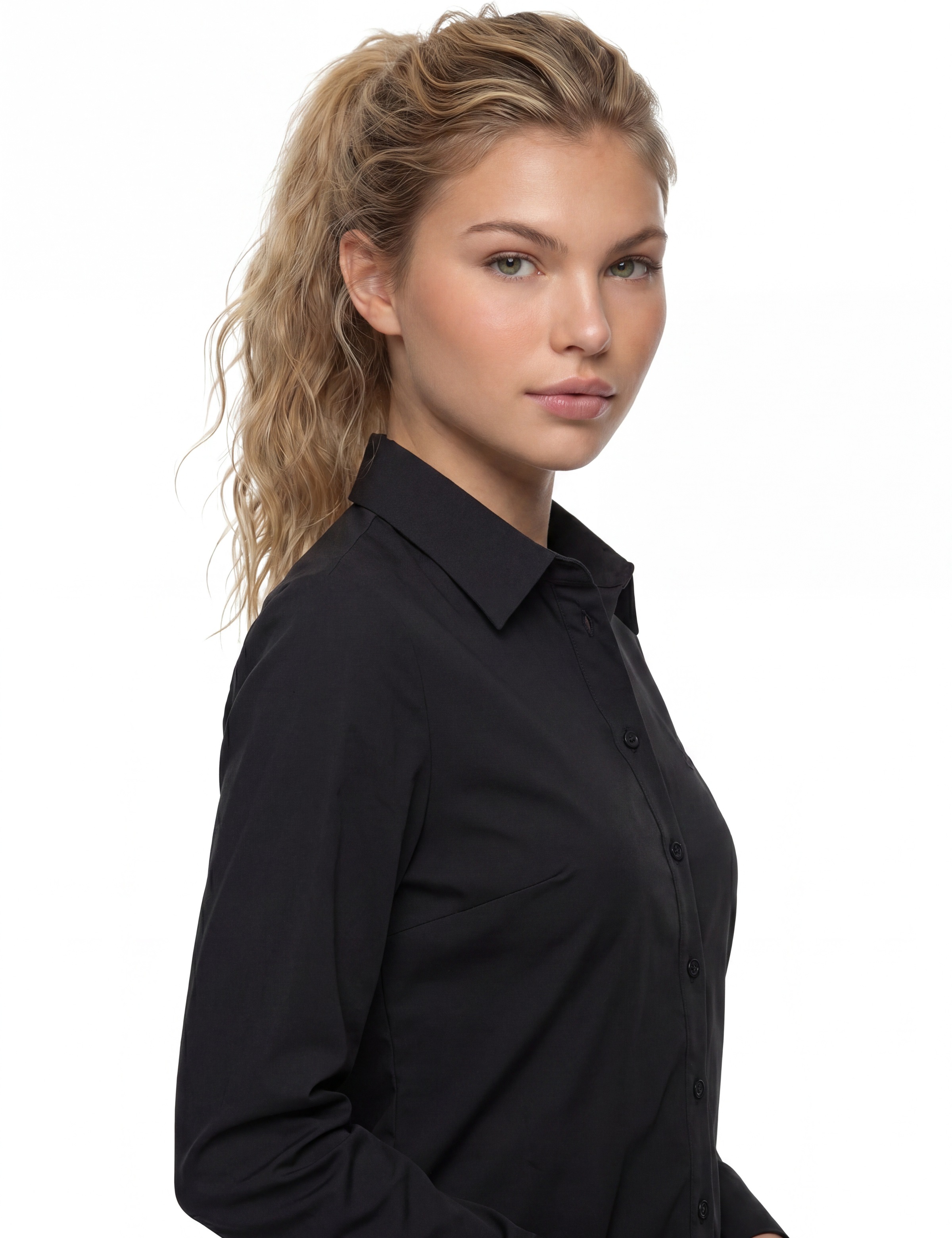 Guess Hemdbluse »NEW CATE SHIRT« mit Logostickerei, Slim Fit