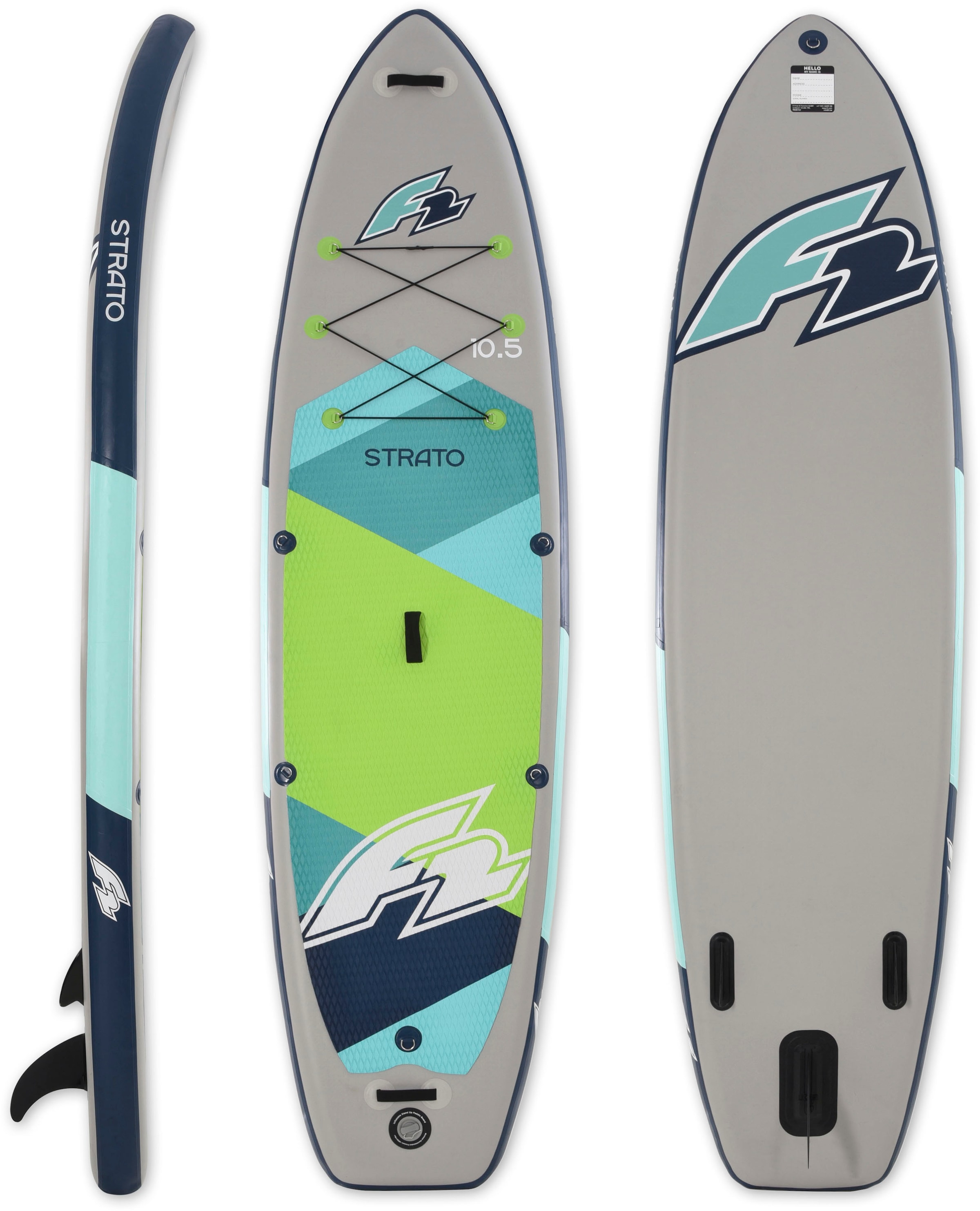 F2 SUP-Board »Strato 10,5 green«, (Packung, 5 tlg.)