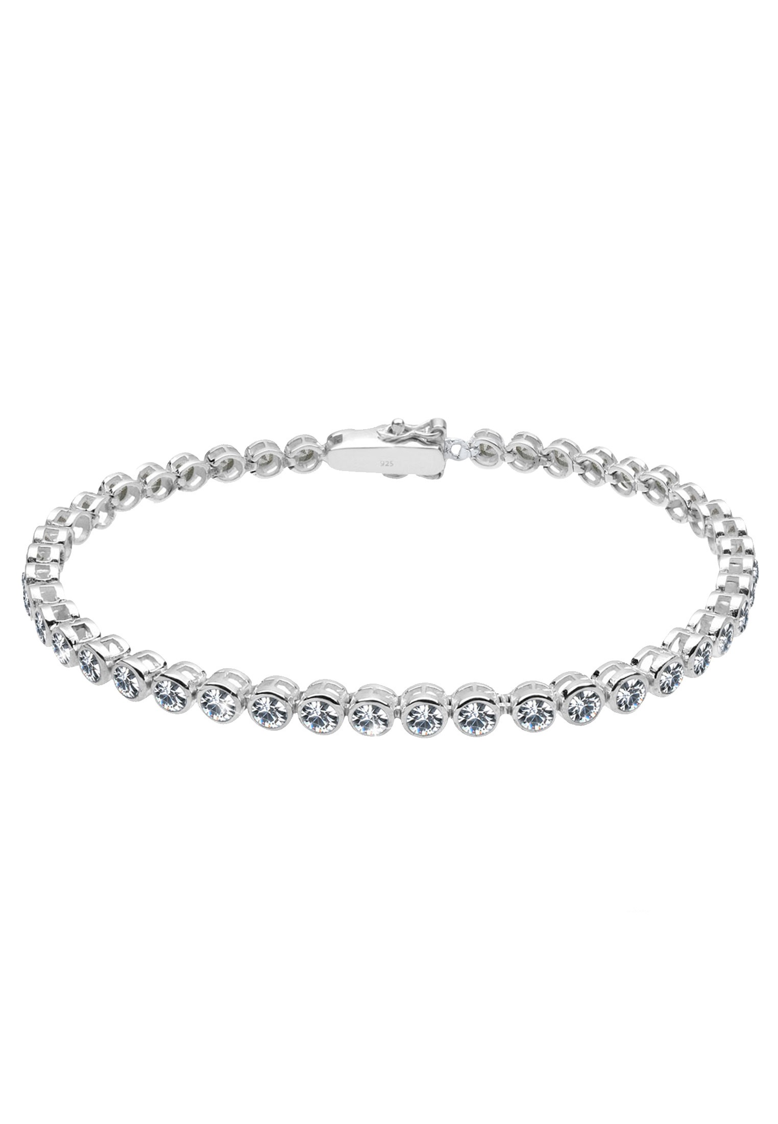 Elli Armkette »Armband Tennis Armband mit Kristalle Silber«