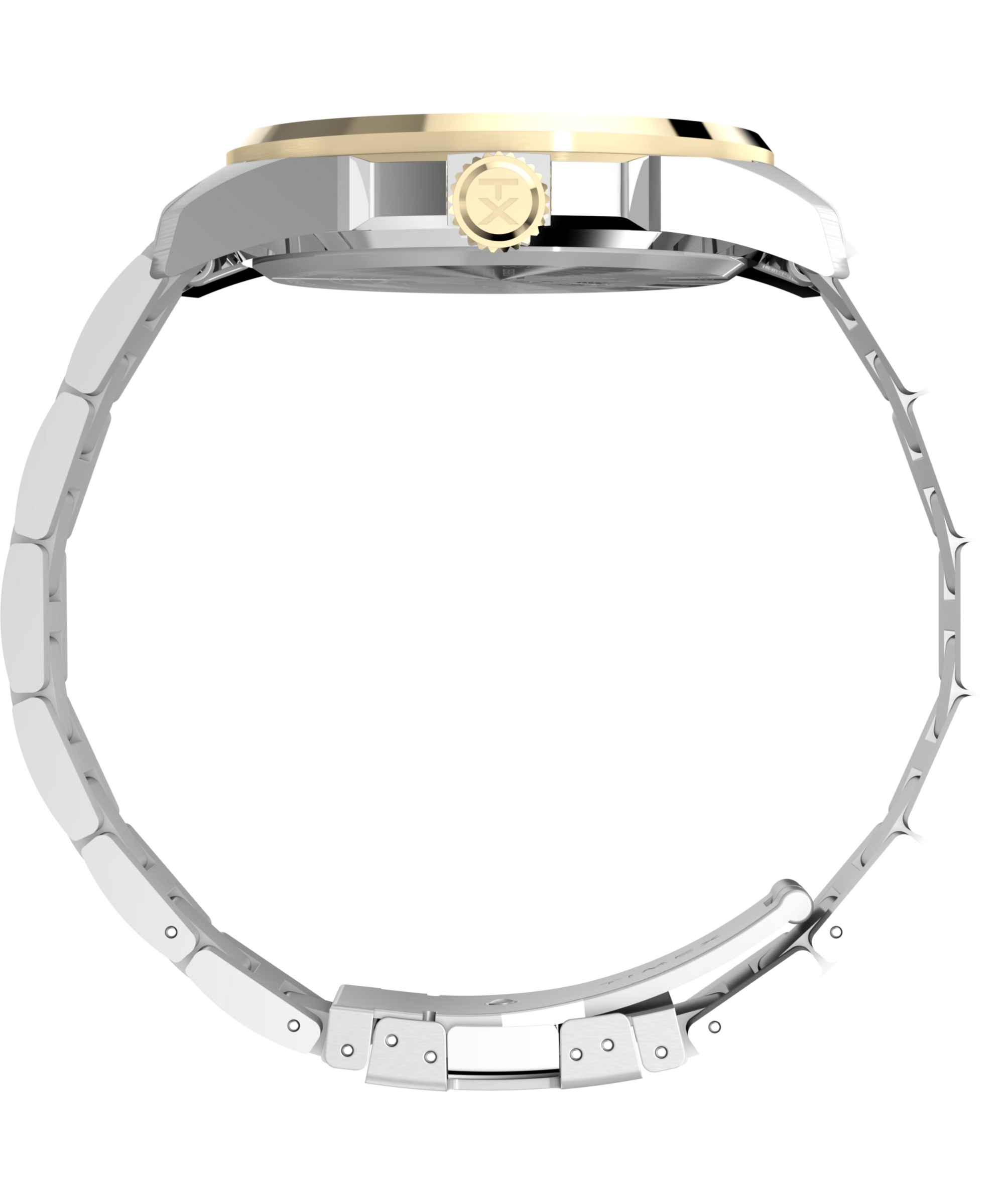 Timex Quarzuhr »ESSEX« Armbanduhr, Damenuhr, Edelstahlarmband, Datum, Leuchtzeiger