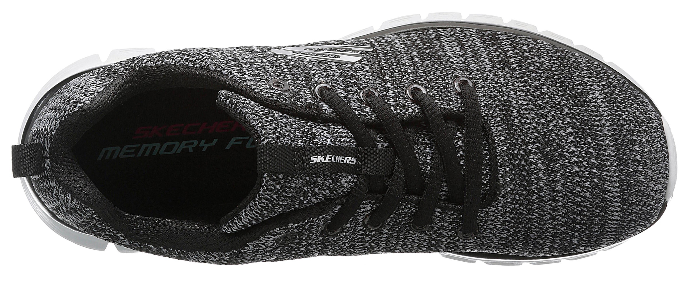 Skechers Sneaker »Graceful - Twisted Fortune«, Freizeitschuh, Halbschuh, Schnürschuh mit Memory Foam