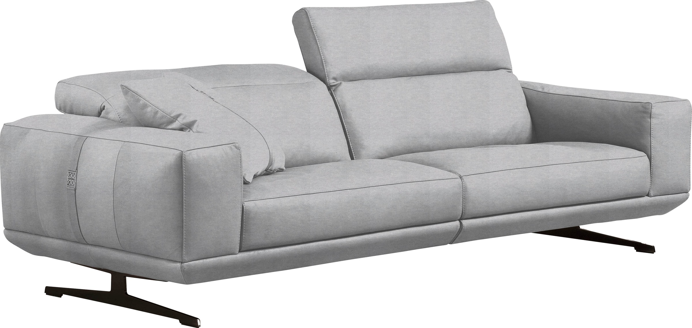 Egoitaliano 2,5-Sitzer »Gloria, super bequem und hochwertige Verarbeitung, edles Design« beidseitig verstellbare Rückenelemente, mit Metallfüßen