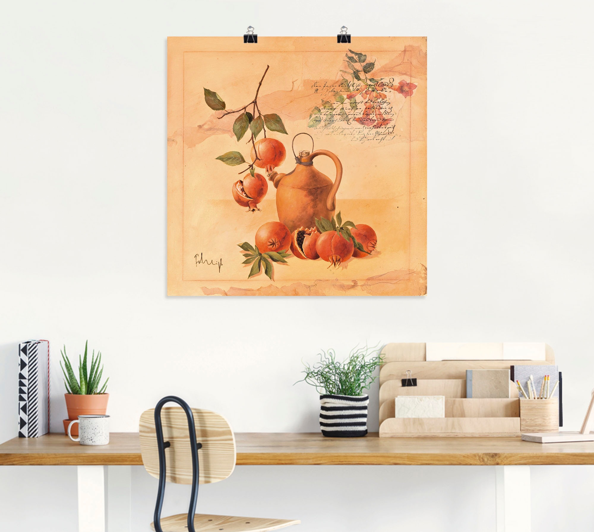 Artland Poster »Glückliche Erinnerungen«, Arrangements, (1 St.), als Leinwandbild, Wandaufkleber oder Poster in versch. Größen