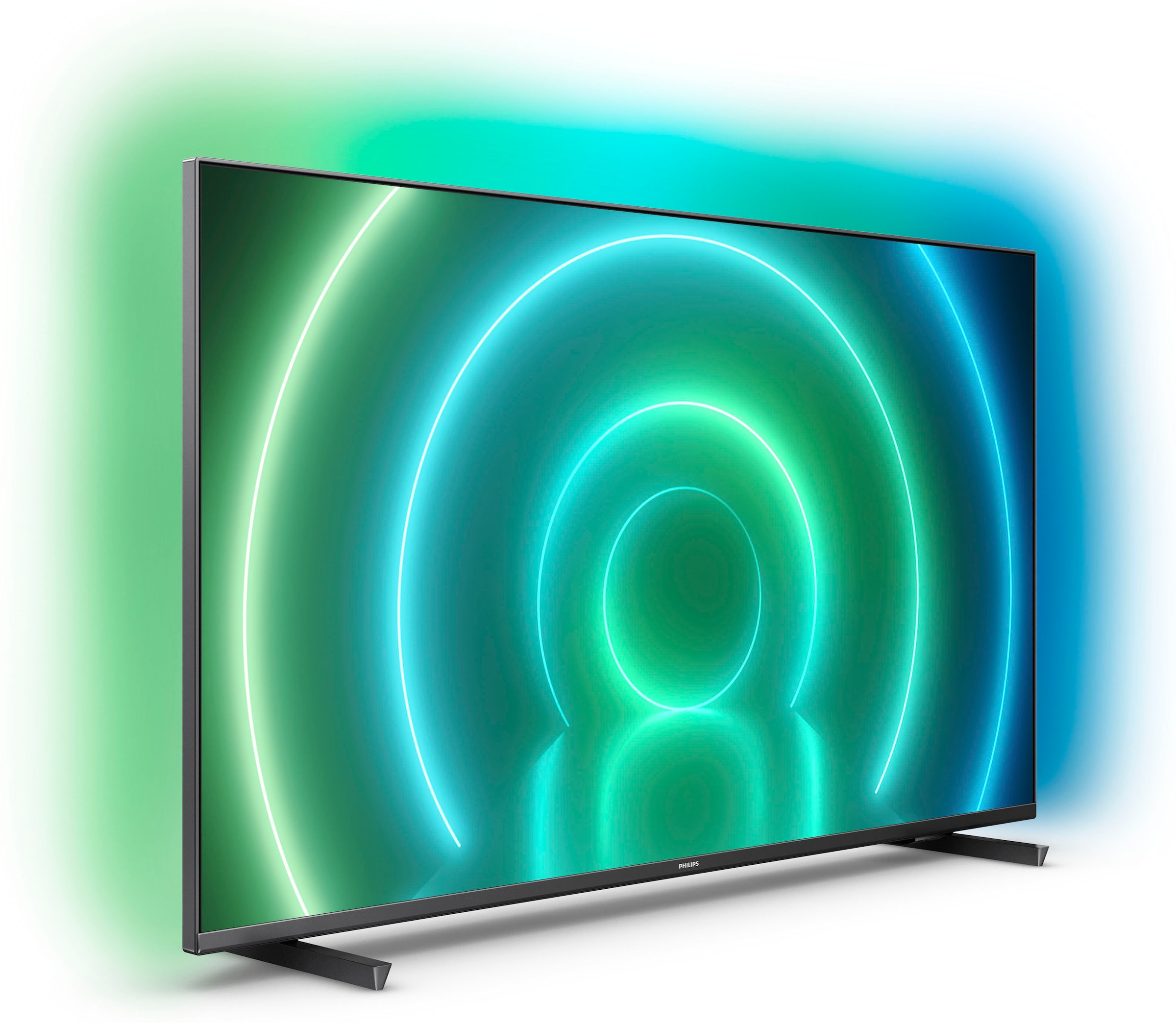 HD, Ambilight 164 3-seitiges cm/65 Ultra 4K UNIVERSAL Jahre TV-Smart-TV, LED-Fernseher Garantie Android Zoll, XXL | »65PUS7906/12«, ➥ 3 Philips