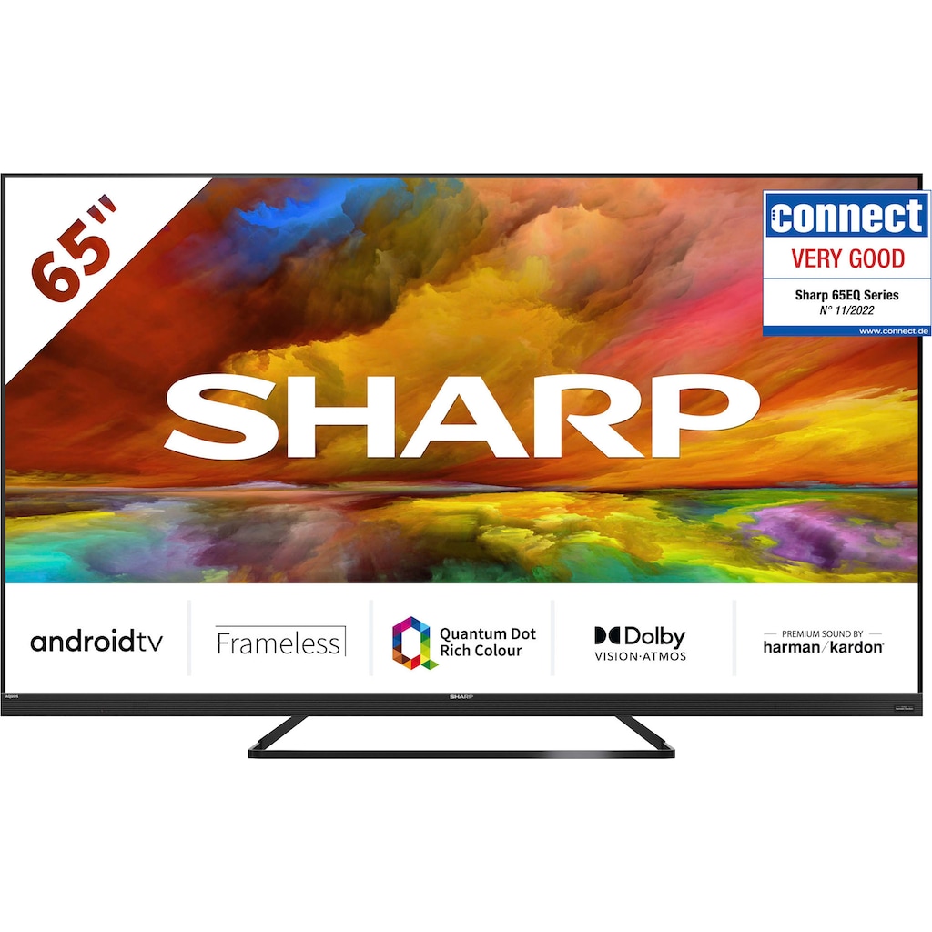 Sharp LED-Fernseher »65EQ3EA«, 164 cm/65 Zoll, 4K Ultra HD, Smart-TV-Android TV