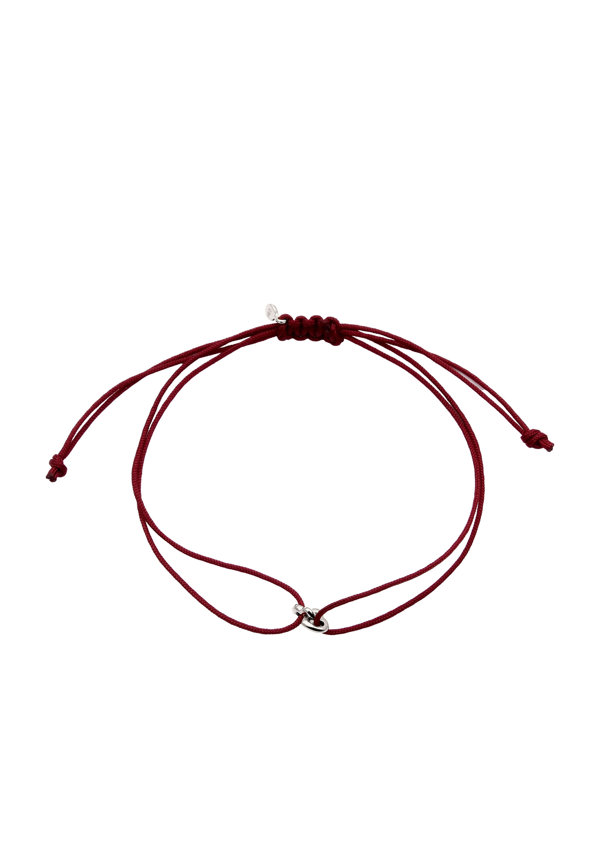 Elli Armkette »Armband Nylon mit Herz 925 Sterling Silber«