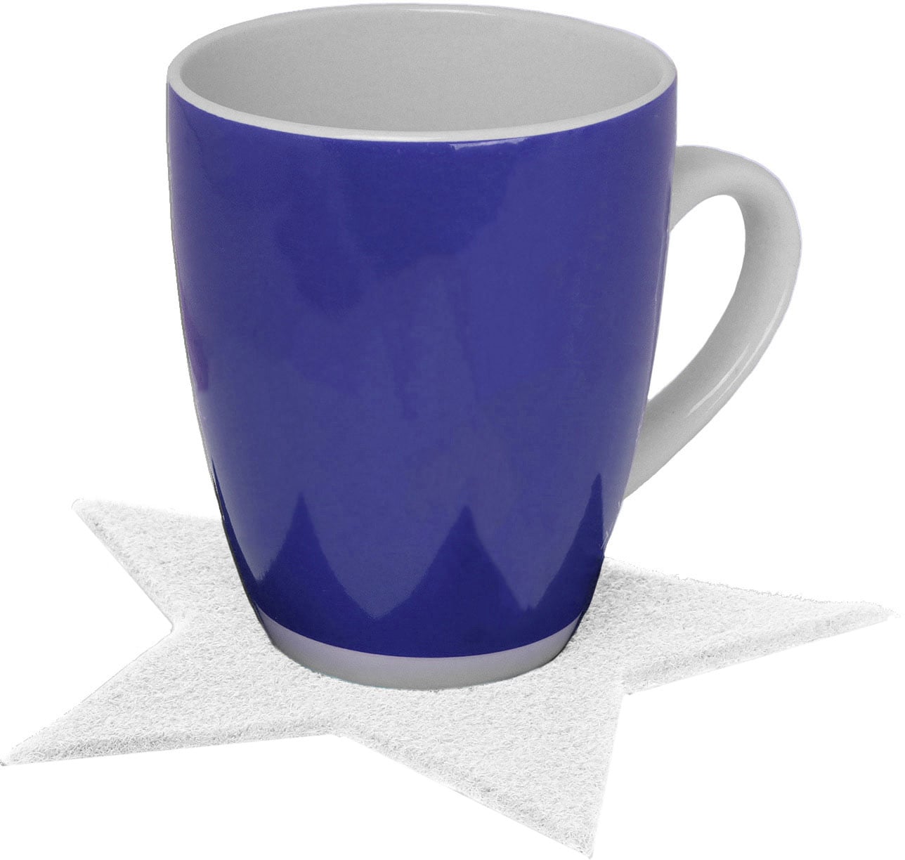 Primaflor-Ideen in Textil Platzset »Stern, Weihnachtsdeko«, (Set, 4 St.), ideal als Untersetzer oder Tischdeko, Größe 16,5 cm