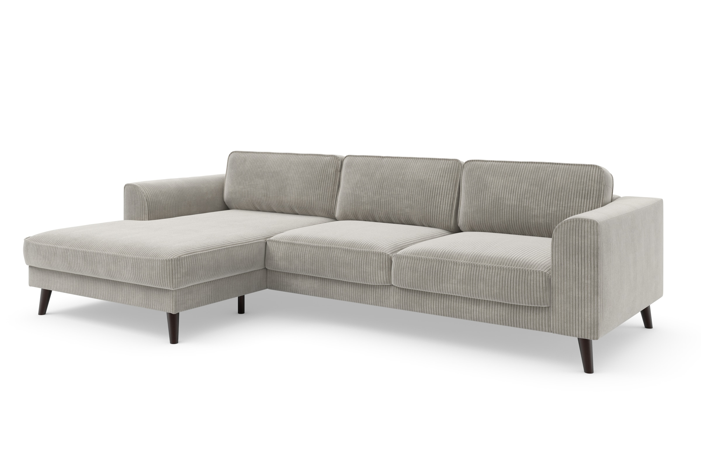 TRENDMANUFAKTUR Ecksofa »Lumber Jack, elegantes Designsofa, L-Form«, wahlweise mit Bettfunktion u. Bettkasten