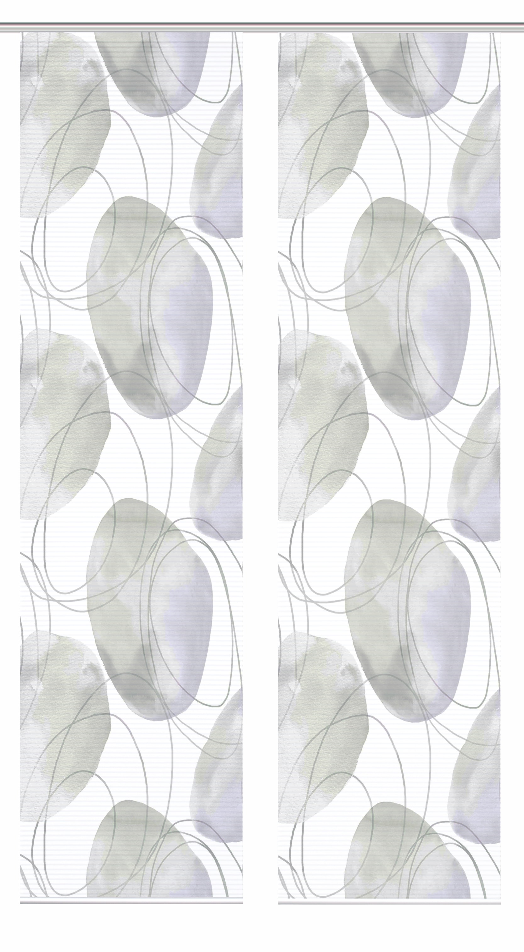 HOME in green Schiebegardine »ELLRIK« Paneelwagen 2 Stk. tlg. Bambusoptik, SET, recycelt, Digitaldruck