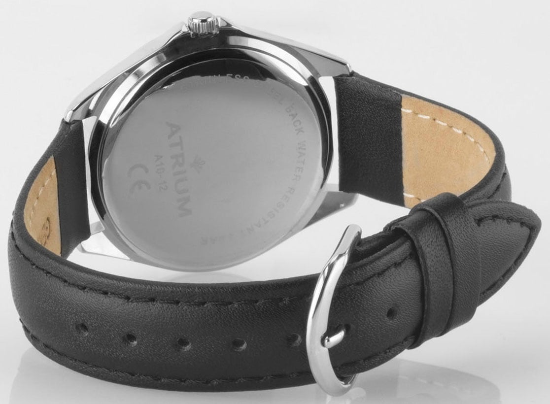 Atrium Quarzuhr, Armbanduhr, Herrenuhr, Damenuhr, Lederarmband
