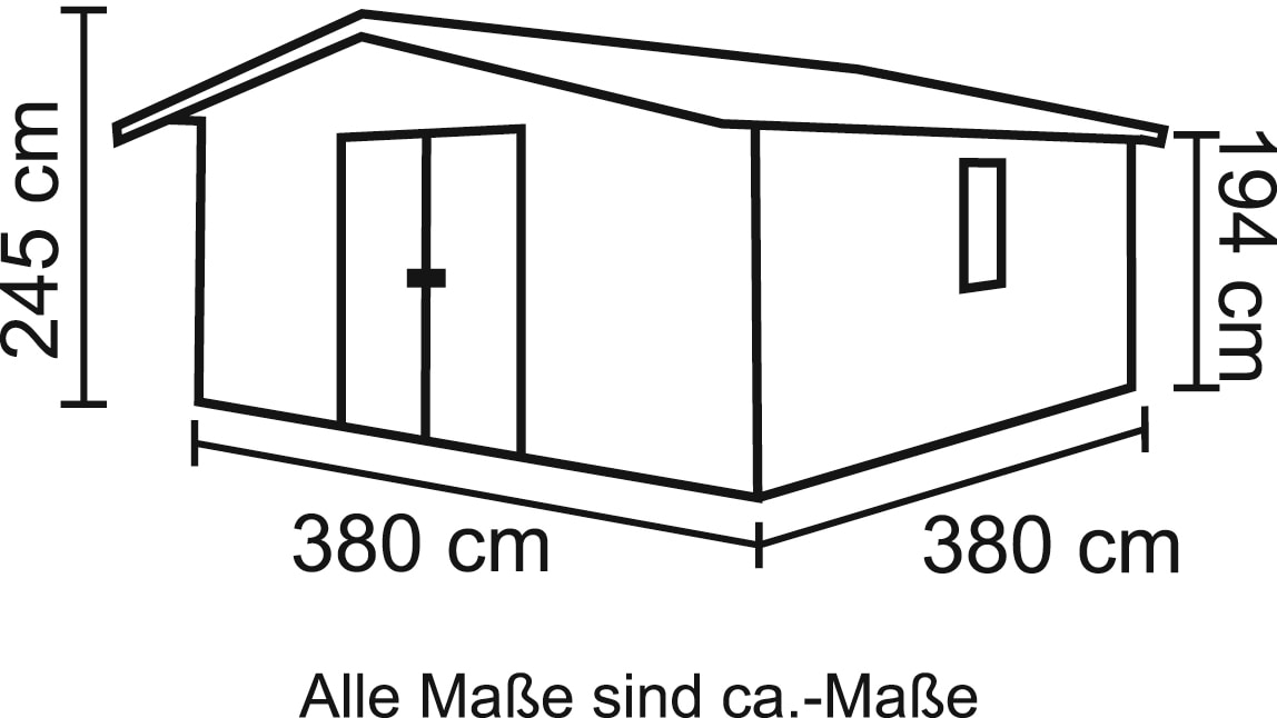 KONIFERA Gartenhaus »Nienstedten 2« in 3 Varianten