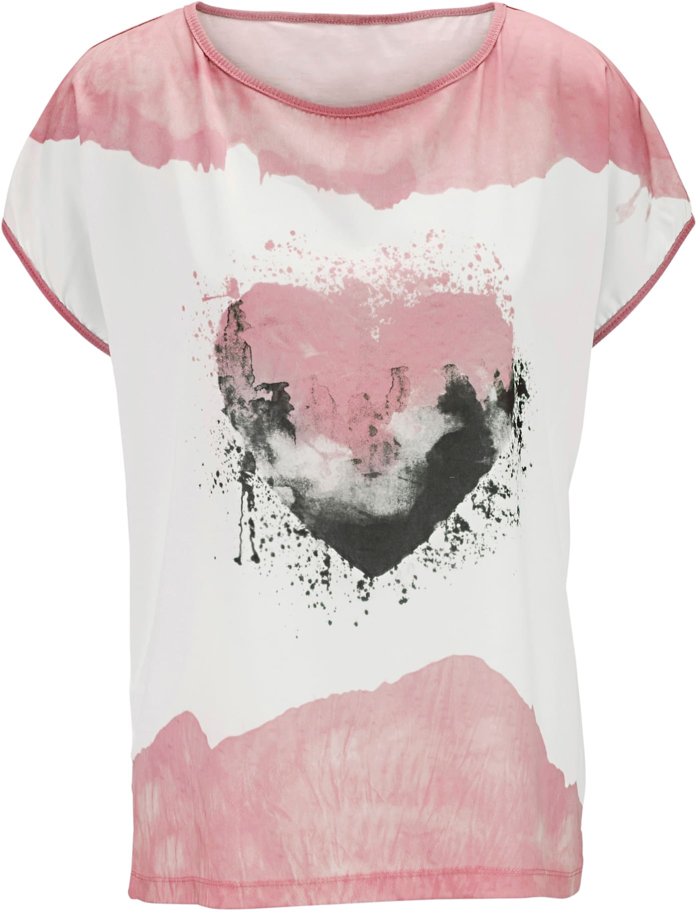heine Rundhalsshirt »Druck-Shirt«, (1 tlg.)