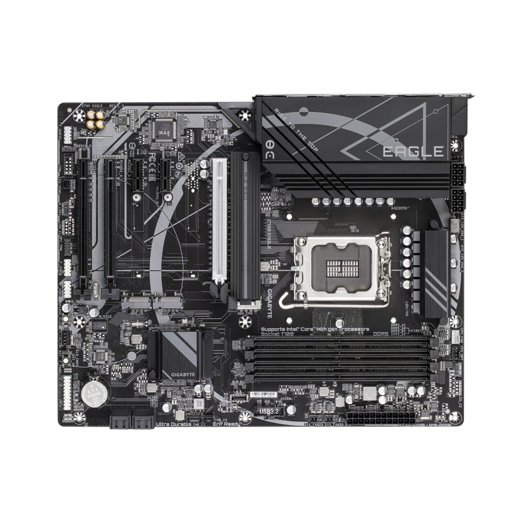 Gigabyte Mainboard »Z790 EAGLE Mainboard - Unterstützt 14. Gen. Intel Core CPUs, 12+1+1 Ph«
