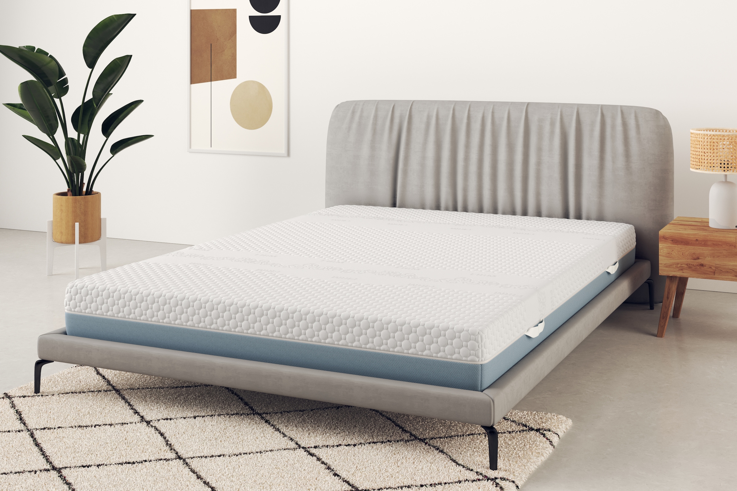 Älgdröm Hybridschaum-Matratze »NEUHEIT: Flipper Premium, 7 Zonen Matratze 90x200 cm, 140x200 cm«, 25 cm hoch, (1 St., 1-tlg.), vier unterschiedlich feste Liegeseiten (H2+3/H3+4/H4+H5), wendbar