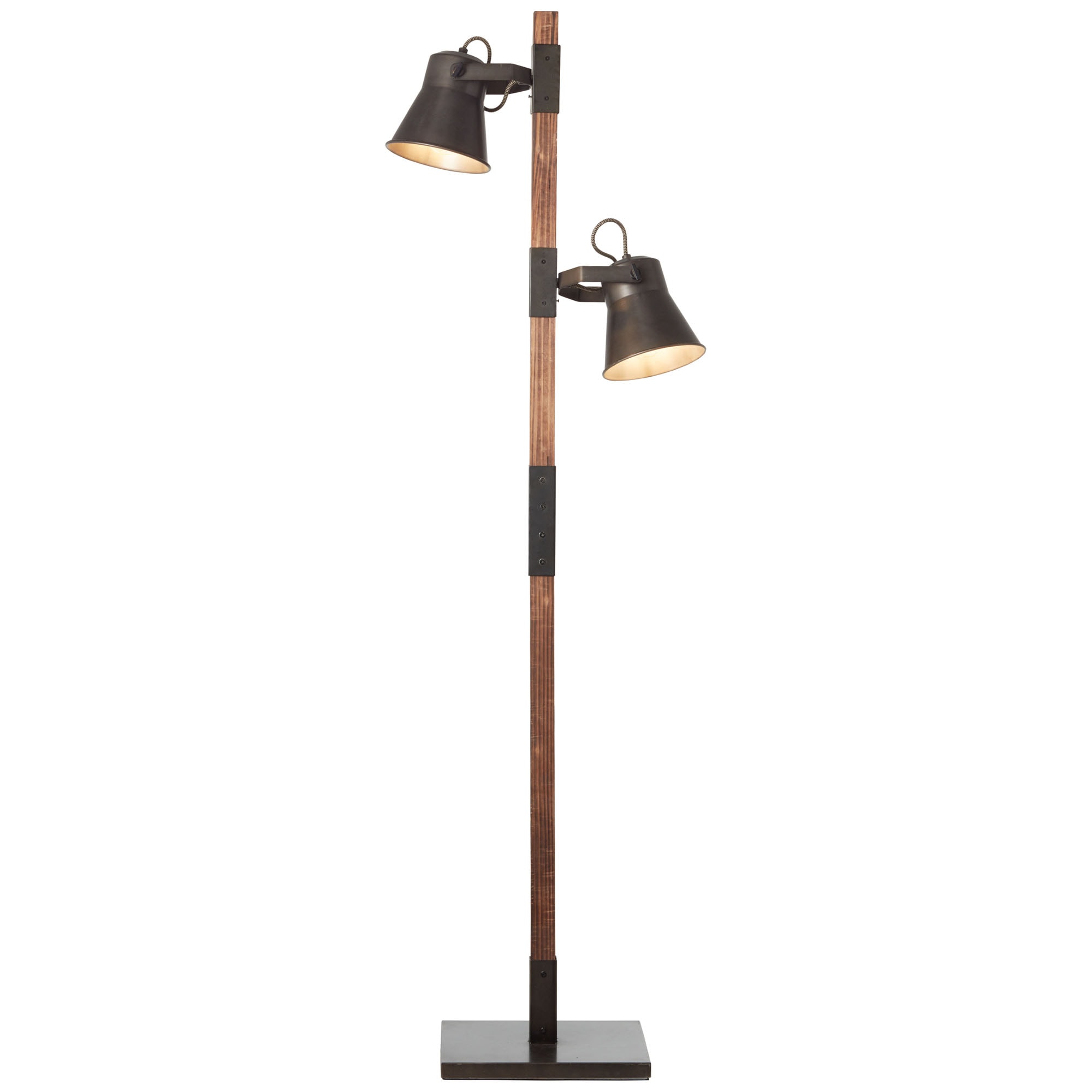 Brilliant Stehlampe »PLOW«, 2 flammig-flammig, schwarz kaufen 3 Jahren mit cm Höhe, Garantie 153,5 online Metall/Holz, XXL | E27, stahl/holz 2 schwenkbar, x