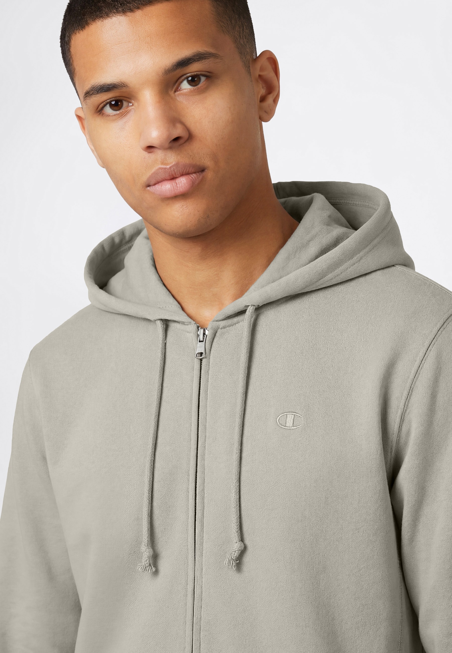 Champion Kapuzensweatjacke »ICONS TONAL Terry Full Zip Hoodie« mit Kapuze, für sportliche Aktivitäten und Freizeit