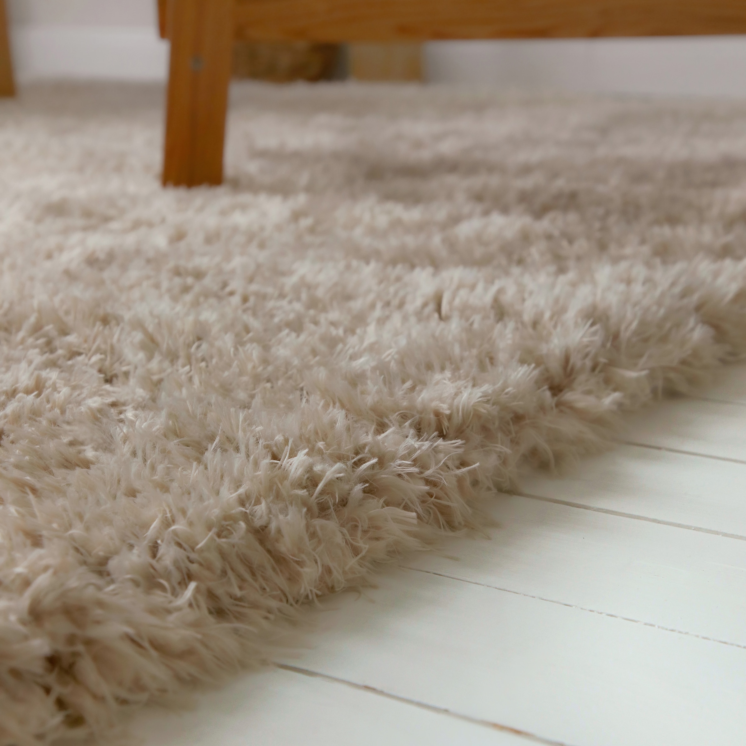 OTTO home »Josetta« rund 50 mm Höhe Langflor, Shaggy, dichter weicher Hochflor, uni farben, Wohnzimmer