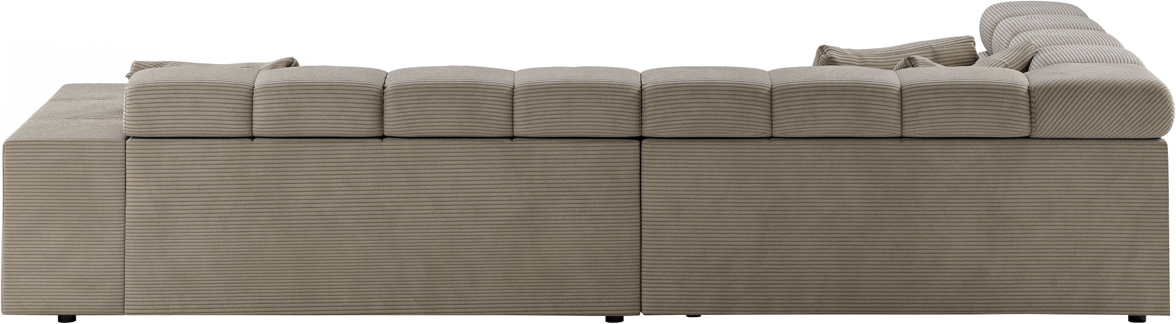 Home affaire Ecksofa »Ancona incl. Kopfteilverstellung, OTTOs Choice, Breite 319cm, L-Form« wahlweise motorische Sitztiefenverstellung, auch in Cord + Easy Care