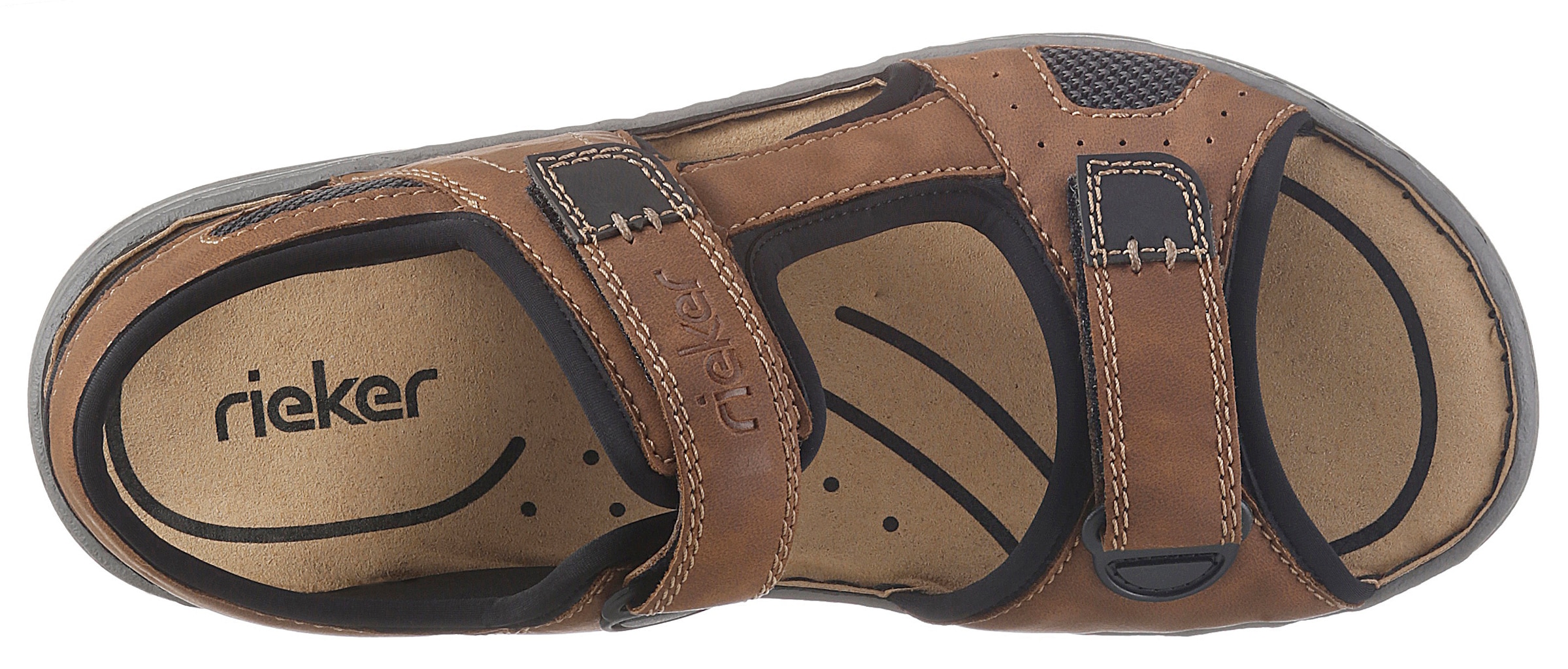 Rieker Riemchensandale  , Sommerschuh, Klettschuh, Outdoorschuh, in Trekking-Optik