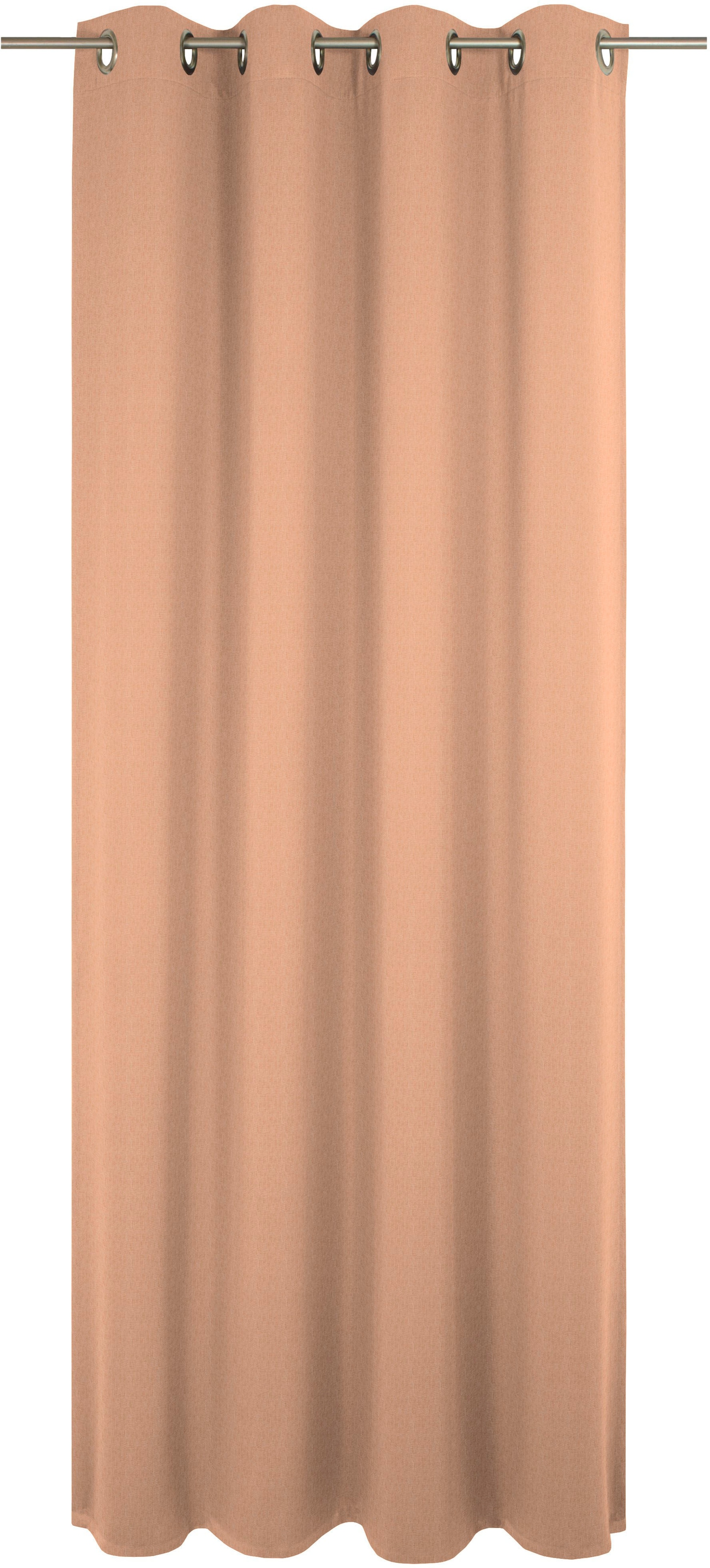 Wirth, Vorhang »Sunday« Ösen 1 Stk. tlg. nach Maß, terra, Jacquard, Baumwolle, Polyester, 395 cm