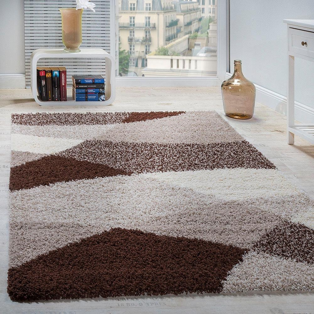 Paco Home Hochflor-Läufer »Mango 308«, rechteckig, 34 mm Höhe, Teppich-Läufer, weicher Shaggy, modernes Design
