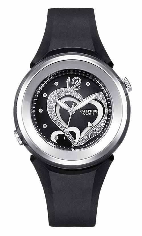 CALYPSO WATCHES Quarzuhr »K5576/6«, 3 Zeiger davon 2 Leuchtzeiger, mit  Herzmotiv bei ♕ | Quarzuhren