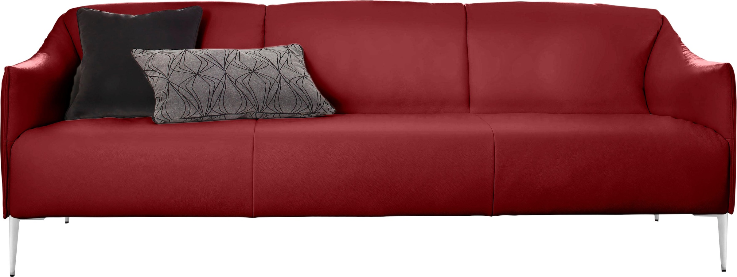 W.SCHILLIG 3-Sitzer »sally«, mit Metallfüßen in Chrom glänzend, Breite 224 cm