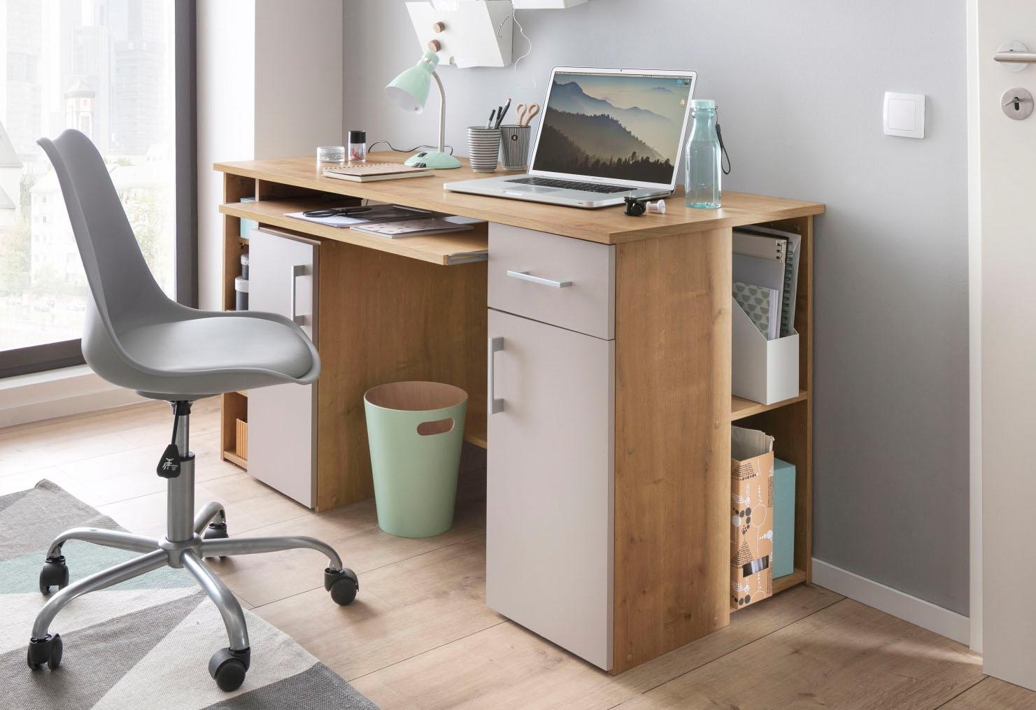 VOGL Möbelfabrik Schreibtisch »Tim«, mit 5 Fächern und Tastaturauszug, Made  in Germany auf Raten kaufen