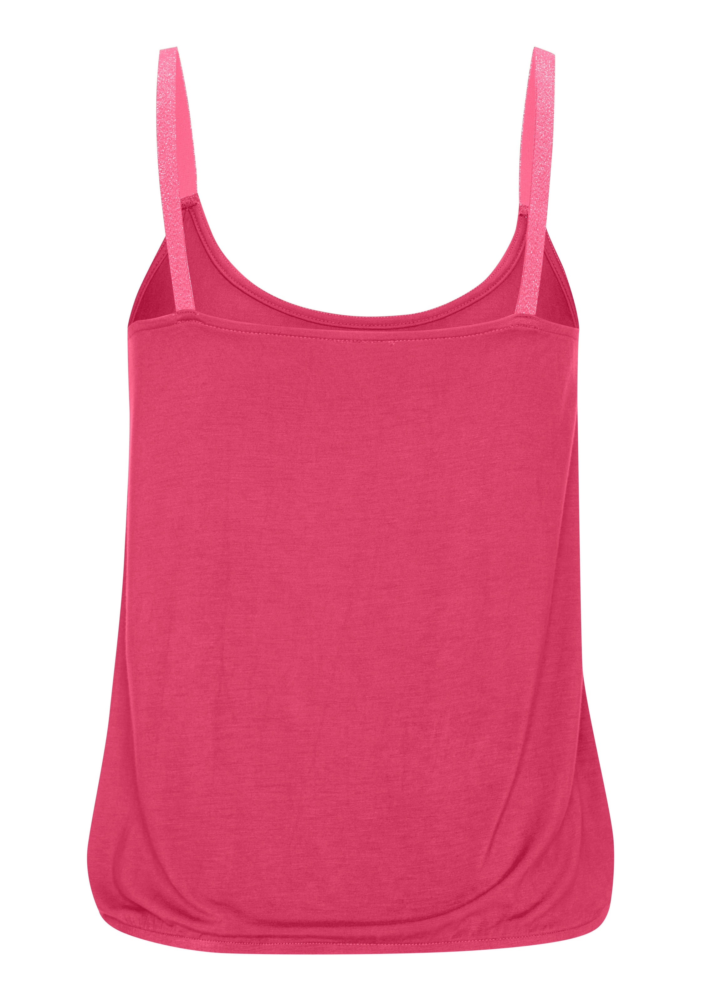 Vivance Trägertop »mit elastischen Glitzerträgern« 2er-Pack,  aus weichem Viskose-Stretch
