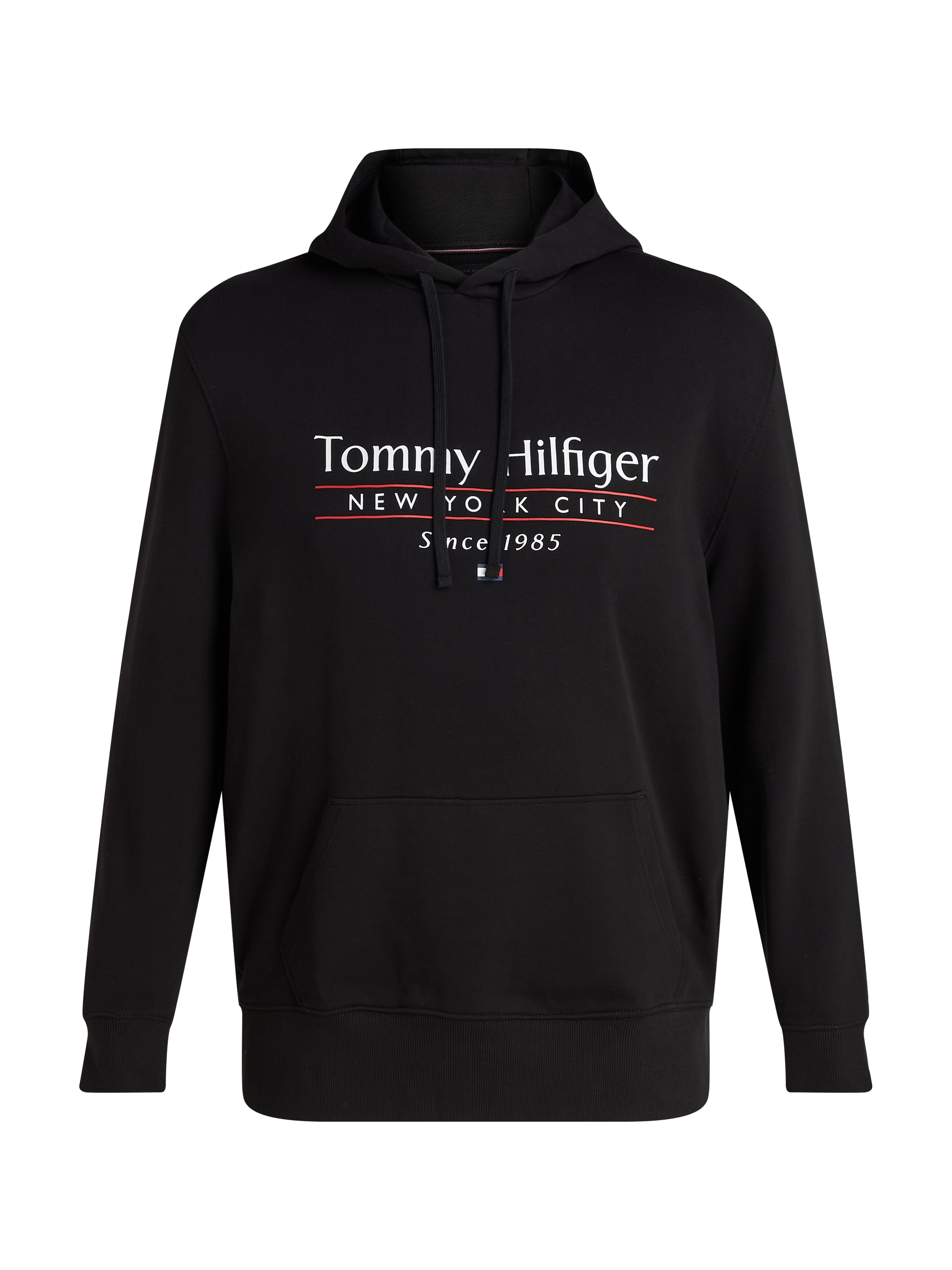 Tommy Hilfiger Big & Tall Kapuzensweatshirt »BT-HILFIGER CENTER STACK HOODY-B«, Große Größen