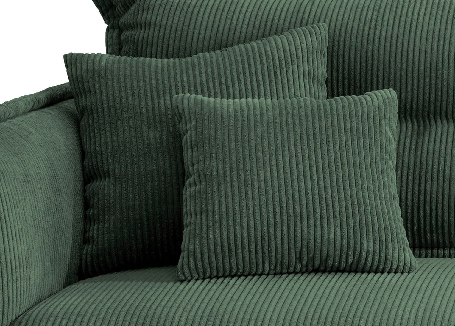 INOSIGN Ecksofa »Lazio modern und bequem, schmale Armlehnen, tolle Detailverarbeitung«, zwei verschiedene Fußfarben wählbar