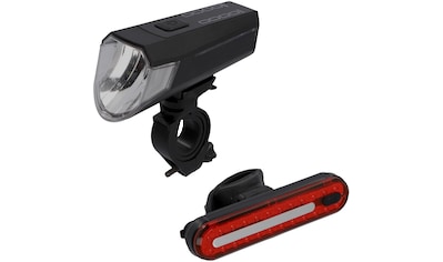FISCHER Fahrrad Fahrradbeleuchtung »LED-Akku Bel.-Set Bremsbel. 80 Lux«, (Front- und... kaufen
