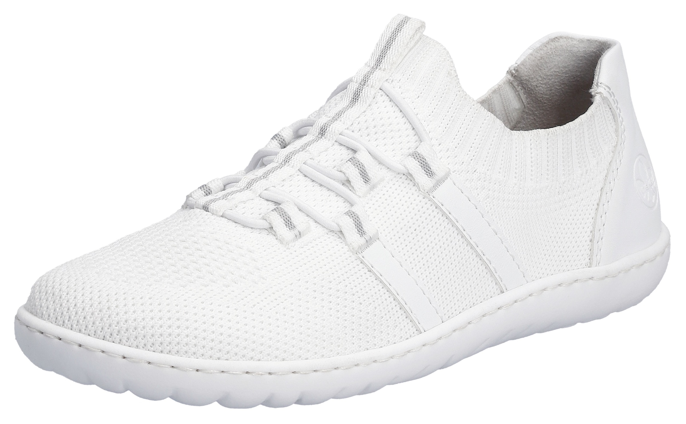 Rieker Slip-On Sneaker »Barfußschuh«, Slipper, Freizeitschuh, Halbschuh mit elastischem Strickschaft