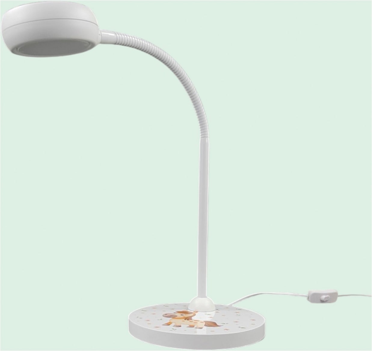 niermann Schreibtischlampe »Kinderlampe mit Motiv "Pony Paula", Kinderzimmer« GX53 1 Stk. flexibel verstellbarer Leuchtenarm, Made in Germany
