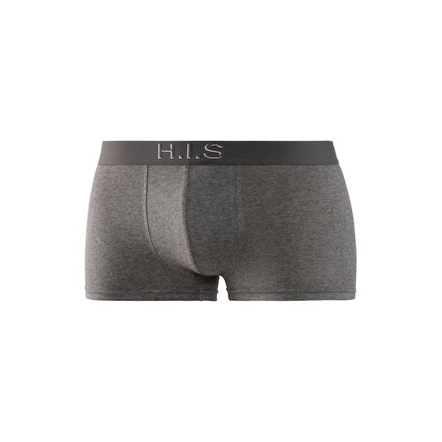 Boxershorts, am ♕ (Packung, Logoschriftzug Hipster-Form bei 3D mit St.), Effekt H.I.S Webbund in 5 mit