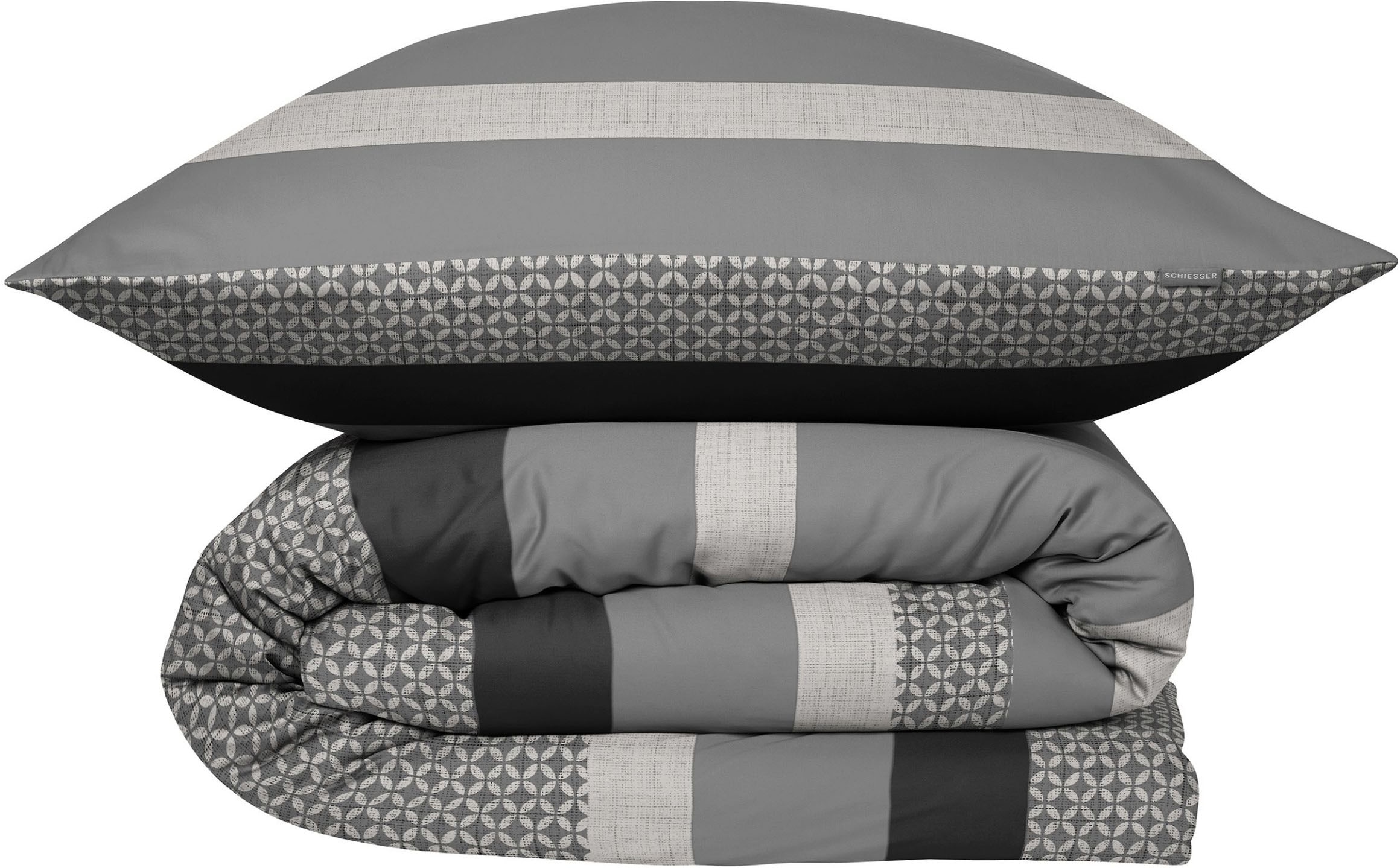 Schiesser Bettwäsche »Dion aus weicher Baumwolle oder Baumwollsatin mit Streifen-Design«