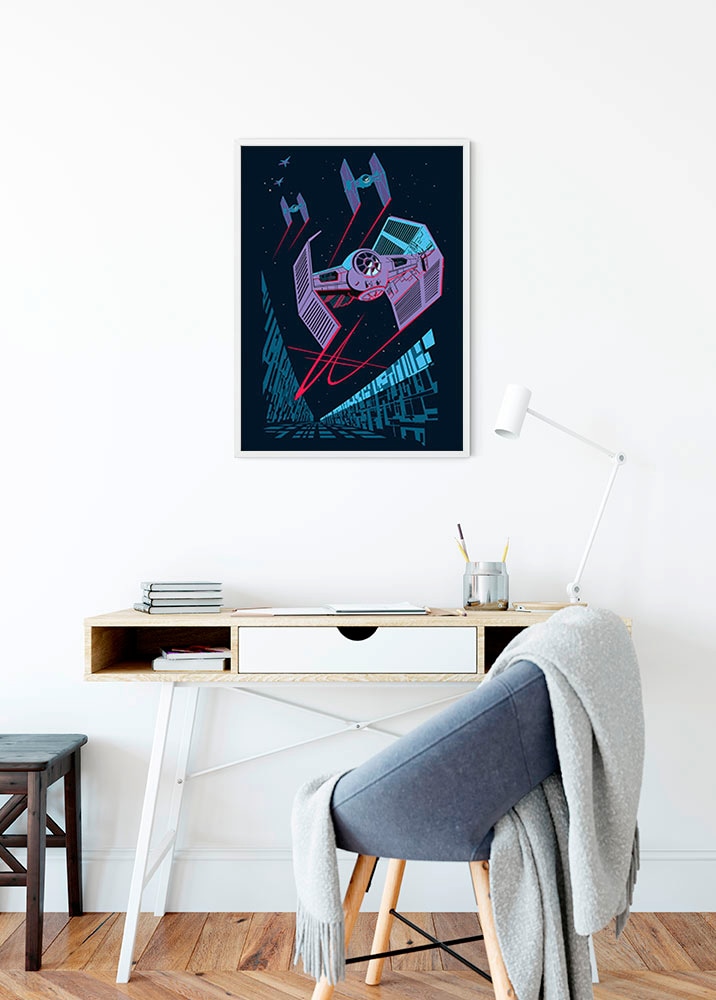 Komar Bild »Star Wars Classic Vector TIE-Fighter«, Star Wars, (1 St.), Wandbild zur Dekoration im Kinderzimmer - ohne Rahmen