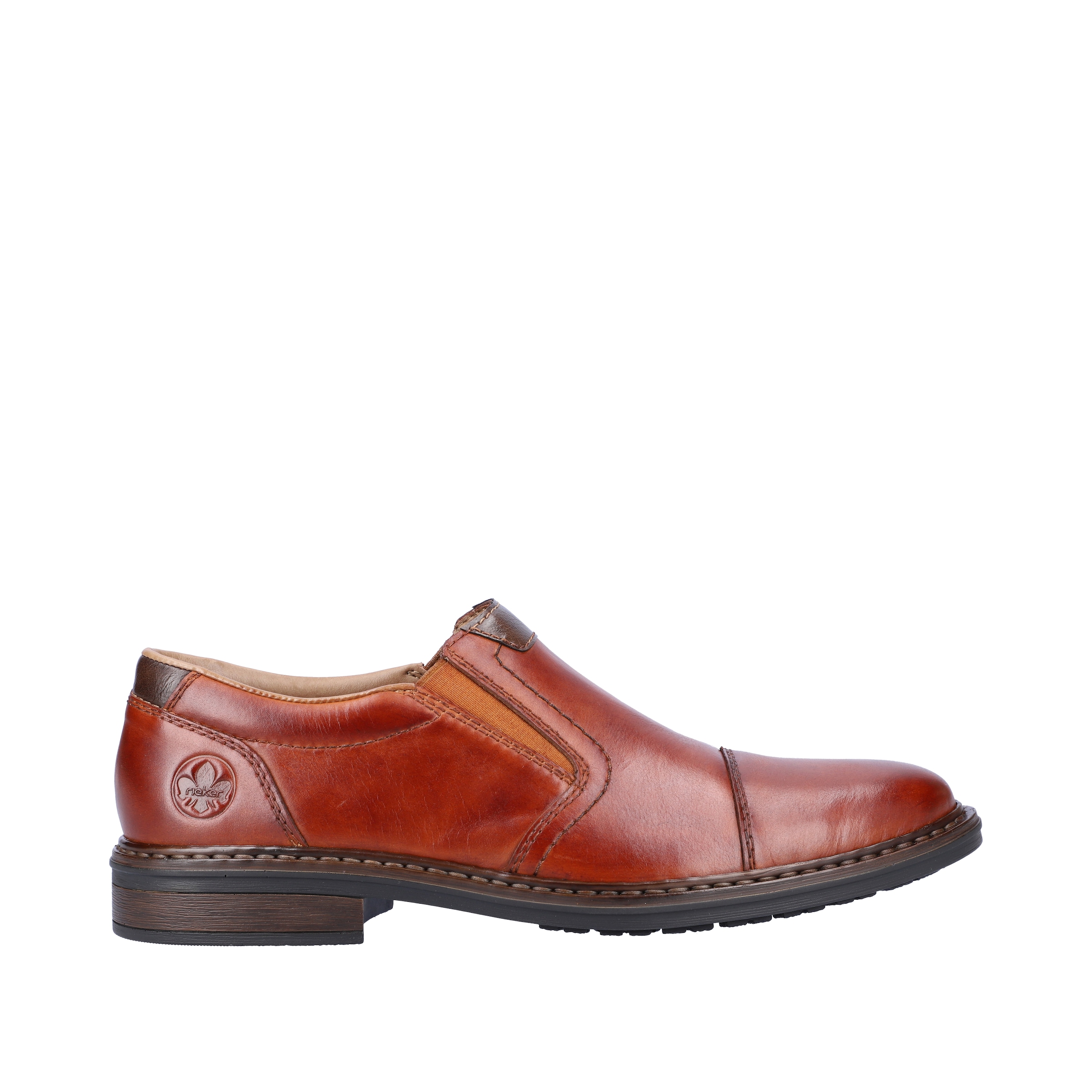 Rieker Slipper  Anzugschuh, Business Schuh, Schlupfschuh mit stylischer Quernaht