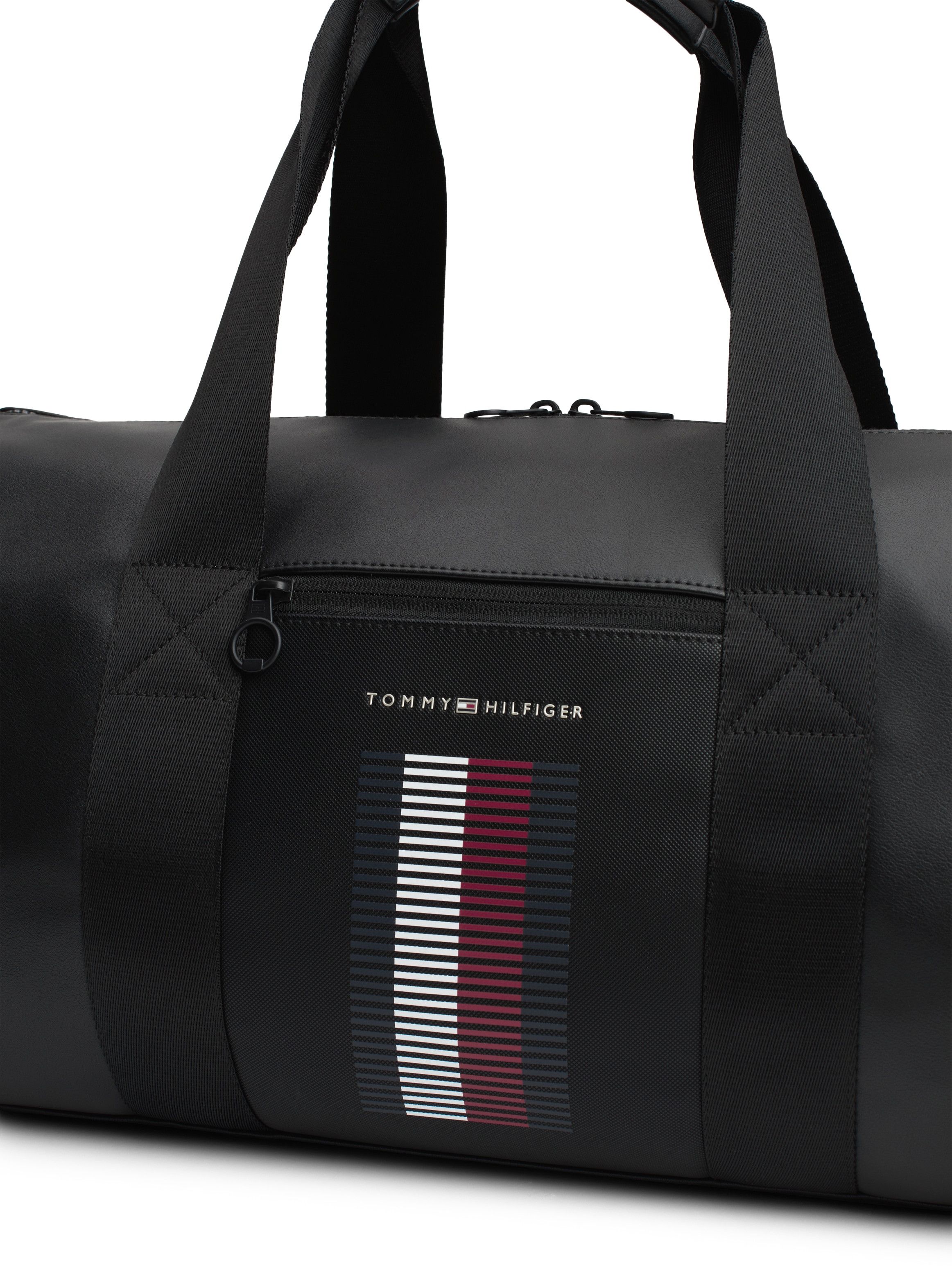 Tommy Hilfiger Weekender »Men TH FOUNDATION PIQUE DUFFLE Weekender«, (2 tlg., mit abnehmbarem Schulterriemen), Reisetasche