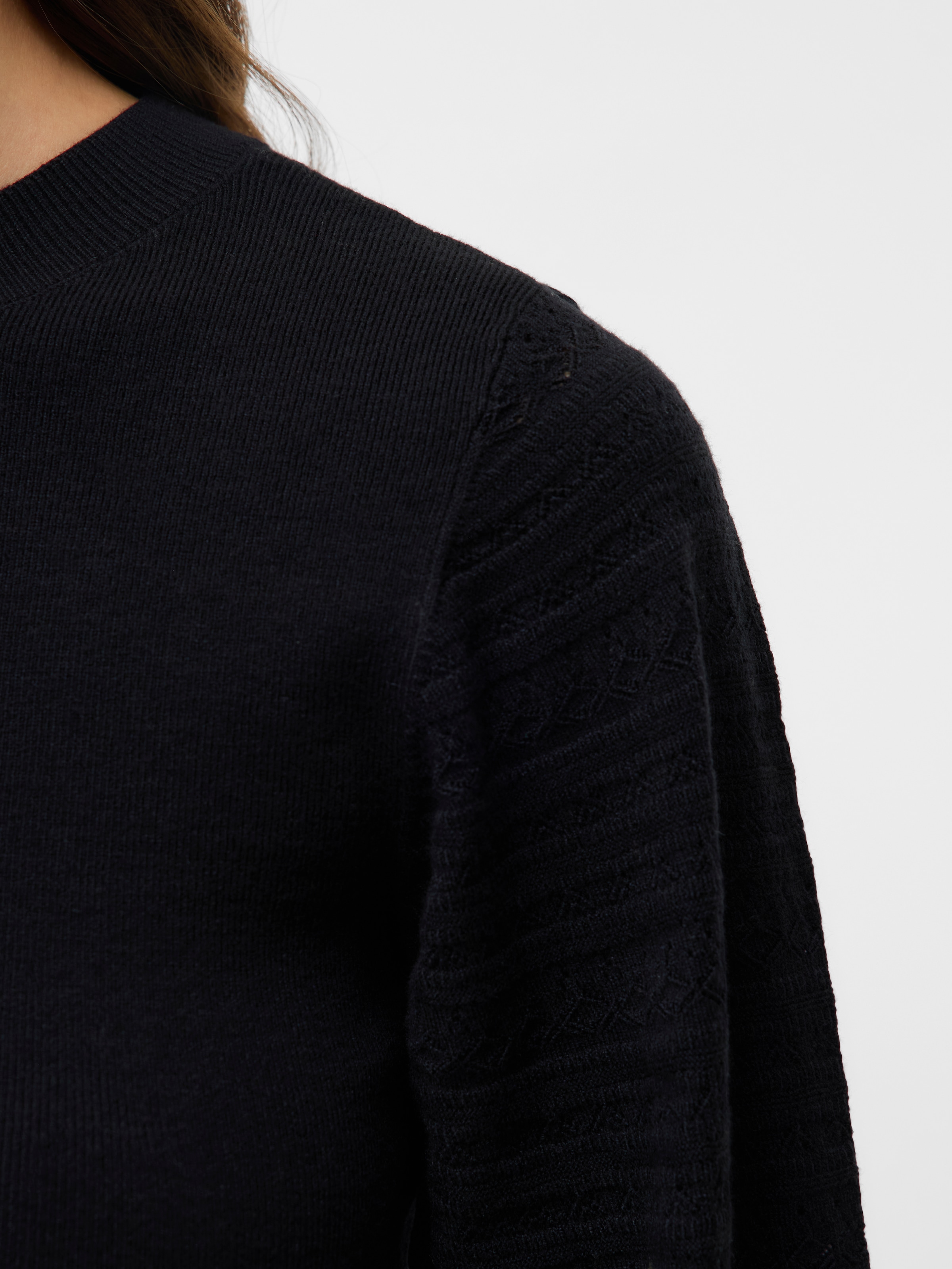 Vero Moda Strickpullover »VMHOLLYPOINTELLE LS O-NCK PULLOVE GA BOO«
