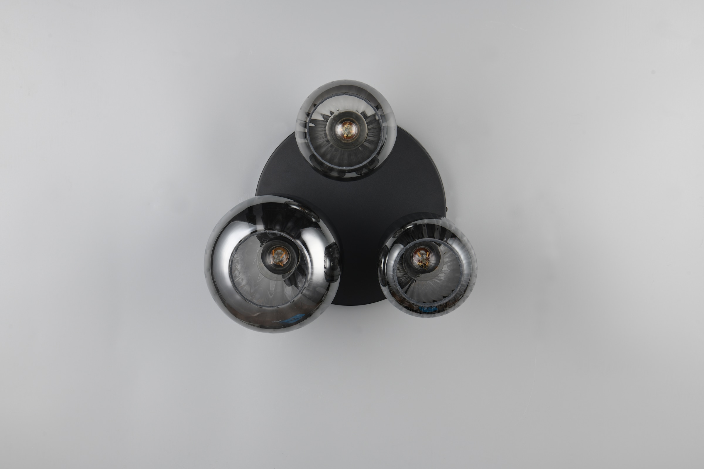 TRIO Leuchten Deckenleuchte »DIVA, E27 Deckenlampe 3-flammig mit Glasschirm, exkl 3xE27 max 10W« E27 1 Stk. warmweiß - kaltweiß Deckenlampe Ø 39cm, Glasschirme in 3 Formen, Lampe Wohnzimmer Küche