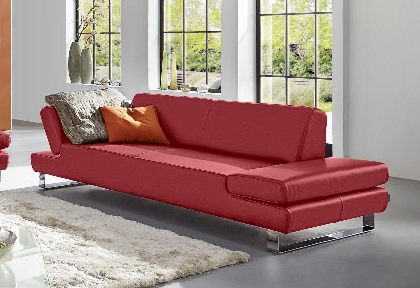 W.SCHILLIG 3-Sitzer »taboo Designsofa mit hohem Sitzkomfort«, mit Übertiefe, inklusive Armlehnenverstellung