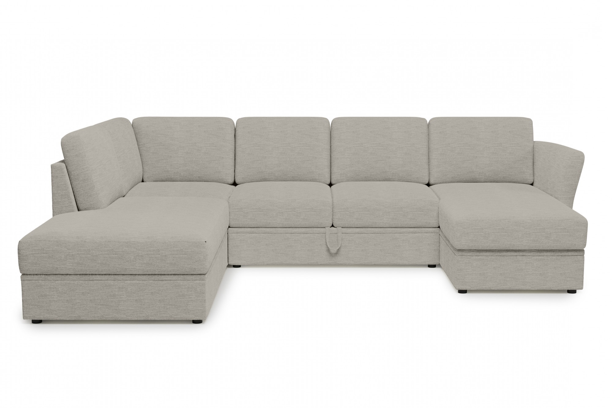 Home affaire Wohnlandschaft »Lavars Schlafsofa«, mit Bettfunktion und Stauraum, in zwei verschiedenen Bezugsqualitäten
