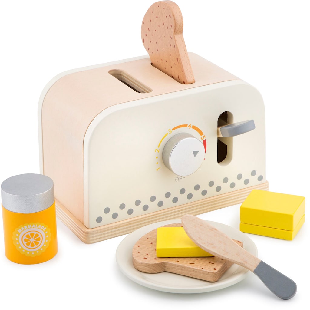 New Classic Toys® Kinder-Toaster »Bon Appetit - Toaster mit Zubehör, Creme«