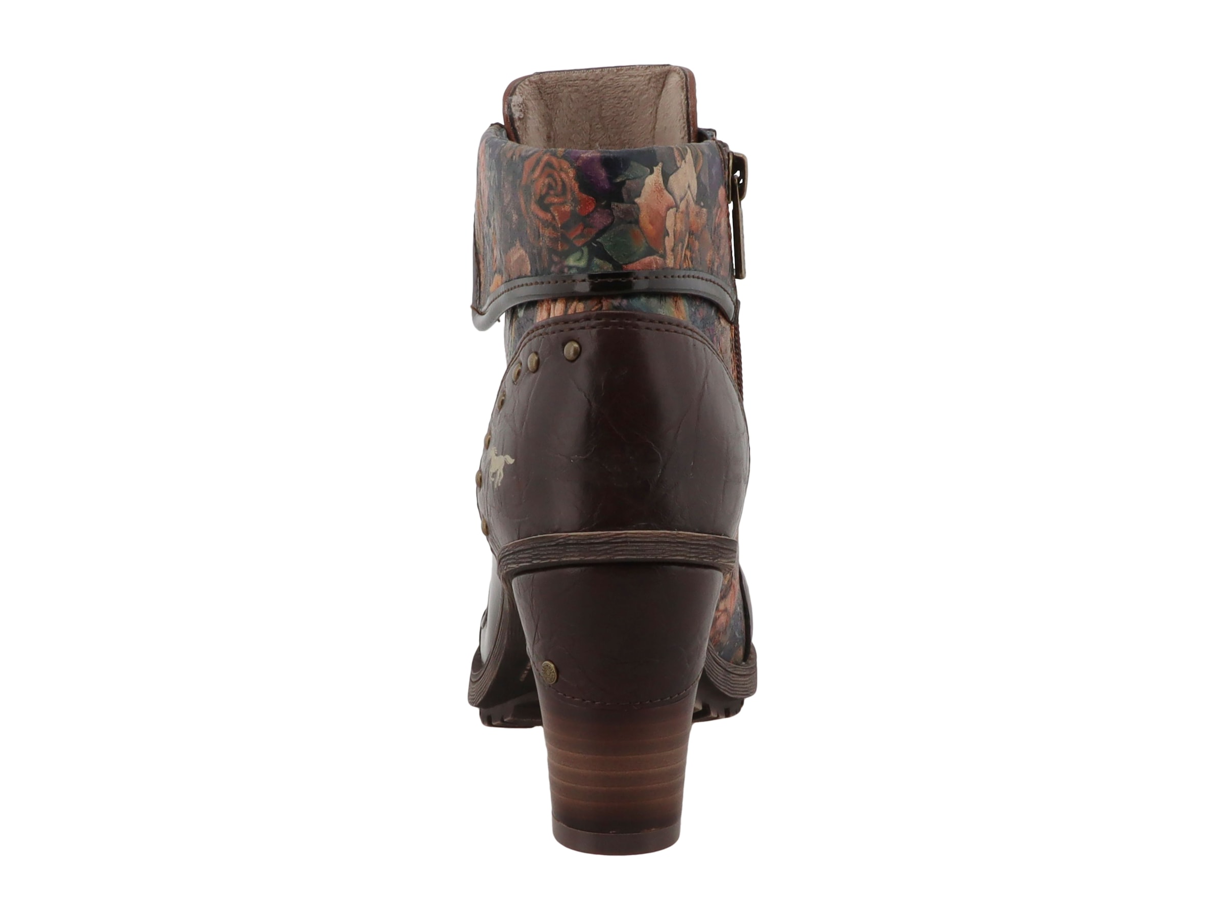 Mustang Shoes Stiefelette »Mode-Stiefel«  Blockabsatz, Schnürboots mit umschlagbarem Kragen